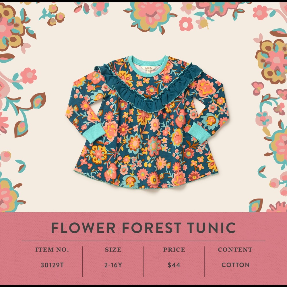 Matilda Jane Flower Forest Tunic - Sz 4 NIB